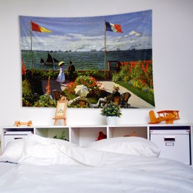 Resim Garden at Sainte-Adresse Duvar Örtüsü - 100 cm x 135 cm 