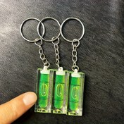 Resim 3-Renkli Akrilik Seviye Anahtarlık - DIY Projeleri, Raflar, Resim Asma için Taşınabilir Çok Boyutlu Kare Seviye Aracı ile Anahtarlık Halkası - Ev İyileştirme & Profesyonel Kullanım için Dayanıklı Ölçüm ve Düzenleme Aracı, Proje Aksesuarları, Metal Zincir Bağlantısı 