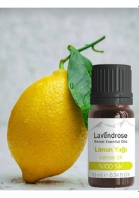 Resim Lavendrose Limon Yağı %100 Saf Bitkisel Aromaterapi Limon Uçucu 