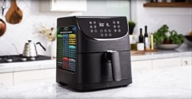 Resim Air Fryer Yiyecek Pişirme Süreleri ve Kaloriler Magneti, Air Fryer Aksesuar 