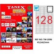 Resim Tanex Lazer Etiket 100 YP 43x8.5 MM Laser-Copy-Inkjet TW-2096 