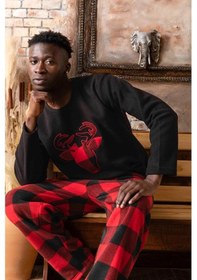 Resim Sude Erkek Kışlık Polar Pijama Takımı A100/11 - 1 Adet 001 