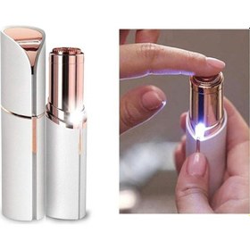 Resim Flawless Yüz Tüy Alıcı Kaş Bıyık Kıl Epilasyon Aleti 