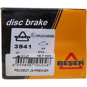 Resim Beşer 3941 Ön Fren Balatası J9 Premier 2.8 