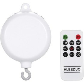 Resim Maiyame Yenidoğanlar İçin 35 Şarkılı Bebek Müzikli Dönence, Beyaz Renk, Usb Ve Pil İle Çalışır, Uzaktan Kumandalı. 