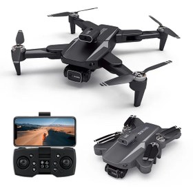 Resim pazariz HD Dual Kamera Katlanır Çantalı Drone Seti Siyah Fırçasız motor Geri Dönüş Özellikli 