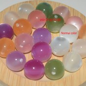 Resim 16mm 10 adet Renk Değiştiren Boncuk Geriye ve İleri Normal İç Mekan Beyazı, UV Ortamı Tetikleyerek Renk Değiştirir, UV Dışında Beyaz Çıkar, Gevşek Boncuk Takı Yapımı DIY Aksesuar, Bilezikler Kolye Yapımı Parçaları, Anneler Günü Hediyesi, Arkadaş Hediyesi 