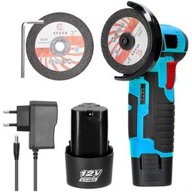 Resim Lemestar 12v Kablosuz Çok Amaçlı Taşlama Makinesi - Fayans, Ahşap, Metal Kesme Ve Parlatma İçin Yüksek Hız 19500rpm 