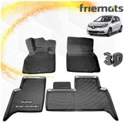 Resim Renault Scenic 3 3D Paspas Havuzlu Siyah 2009 Sonrası 4 Prç N11.4943 