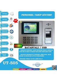 Resim Bataryalı Parmakizi Okuyuculu Personel Takip Cihazı 