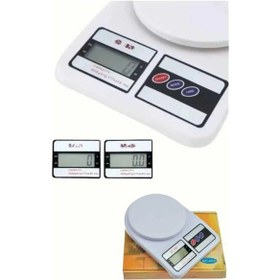 Resim Mey İthalat Dijital Hassas 10 Kg Mutfak Terazisi Tartısı Lcd Ekran Mutfak Tartısı Beyaz 