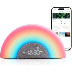 Resim Dreamsync™ Bebek Ses Makinesi, Uygulama Kontrollü 34 Sesli Uyku Eğitmeni 