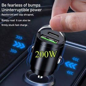 Resim 2-Port Mini Araba Şarj Cihazı - PD Hızlı Şarj USB, Adaptif, Gizli Tasarım, 3.0 Tip-C Port Akıllı Telefonlar İçin, Kompakt 2-Port USB Araba Şarj Cihazı, Akıllı Telefon Şarj Çözümü|Kompakt Şarj Cihazı|Parlak Bitiş, Araba Şarj Cihazı 