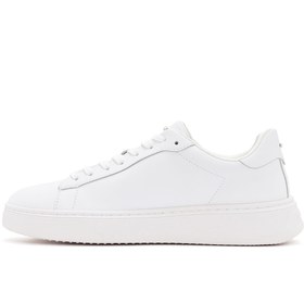 Resim Alberto Guardiani Erkek Beyaz Winner Deri Sneaker - Beyaz / 4 