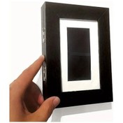 Resim Gaojunshop01 Siyah 6 Inç Vintage 3d Ahşap Fotoğraf Çerçevesi Masalık Duvara Dekor 