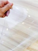 Resim 1,2 Mm Pvc Masa Örtüsü, Şeffaf Masa Kaplaması, 70x180 