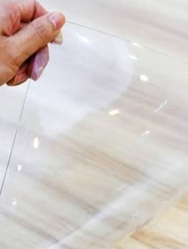 Resim 1,2 Mm Pvc Masa Örtüsü, Şeffaf Masa Kaplaması, 120x190 