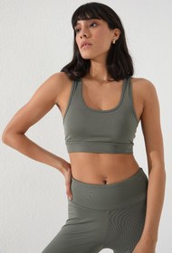 Resim TOMMY LIFE Çağla Sırt Detaylı Dar Kalıp U Yaka Kadın Spor Büstiyer - 97120 
