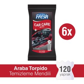 Resim Ultra Fresh Araba Torpido Temizleme Mendili 6 x 20 Yaprak 