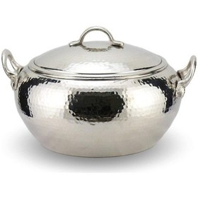 Resim El Dövmesi Nikelli Bakır Güveç Tencere 22 Cm 