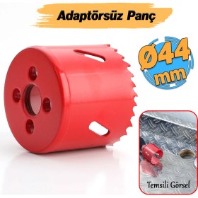 Resim Gfb Bi Metal Panç Ø 44 mm Delik Açma Alçıpan Ahşap Pvc Delme Testeresi Adaptörsüz 1 Adet 