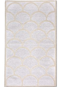 Resim Pearl Doğal Pamuklu 2'li Banyo Paspas Seti 60x100+50x60 Cm - Beyaz Beyaz 