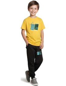 Resim Fyk Kids Erkek Çocuk 3'lü Set Think Yazı Baskılı Yazlık Alt-üst Takım Çok Renkli 