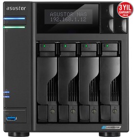 Resim ASUSTOR AS6604T 4 YUVALI 4GB NAS DEPOLAMA ÜNİTESİ 