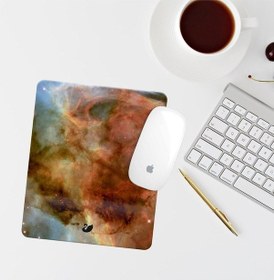 Resim Uzay Temalı Renkli Bilek Destekli Dikdörtgen Mouse Pad Mouse Altlık Mousepad 