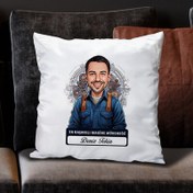 Resim Karikatürlü En Başarılı Erkek Makine Mühendisi Yastık 