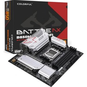 Resim Colorful Battle-Ax B850M-PLUS Wıfı V14 Ddr5 7600MHZ Matx Am5 Gaming (Oyuncu) Anakart 