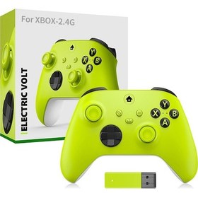 Resim Teltree Xbox Series S/x İçin Kablosuz Bluetooth Oyun Kumandası - 2.4g Adaptörlü, Pc Uyumlu, Sarı Renk, Çift Titreşimli 