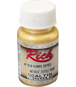 Resim Rich Metalik Kumaş Boyası 50 Cc. 3110 Altın 