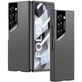 Resim Galaxy Uyumlu Z Fold 6 Kılıf Ultra İnce Kamera Korumalı Sert Rubber Zore 3. Seri Procase Kapak-siyah Siyah 