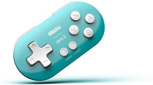 Resim 8Bitdo Zero 2 Bluetooth Oyun Kolu Nintendo Switch, PC, Mac Os, Android Turkuaz 