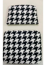 Resim Knsz minder seti 1 li zng&mğr&uslu kono kumaş tel bar sandalyesi oturma ve sırt minderi set 