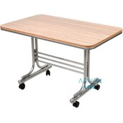 Resim Tekerlekli Orta Sehpa, Tekerlekli Masa 60X100 Cm 3A Mobilya