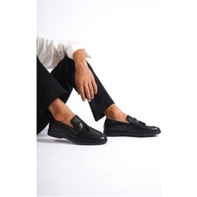 Resim Mubiano Hakiki Deri Mbd100-s Siyah Erkek Loafer & Günlük Ayakkabı Siyah 