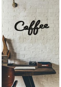 Resim Dekoratif Coffee Kahve Yazısı Ahşap Duvar Dekoru Tablo 