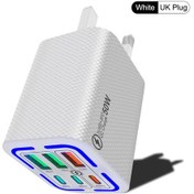 Resim İphone Uyumlu 15 Pro/android Telefonlar İçin Mini 50w Pd Hızlı Şarj Küpü - Cep Uk White 02 