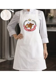 Resim Bk Gift Kişiye Özel İsimli Çapraz Askılı Beyaz Mutfak Önlüğü - 16, Aşçı Önlüğü, Şef Önlüğü, Anneye Hediye Kobitmeyencom35950 Bk Gift Renkli 