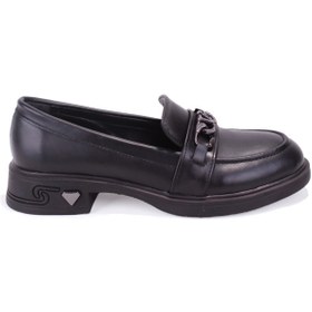 Resim DAGOSTER DZA07-1270302 Siyah Günlük Loafer Kadın Ayakkabı 