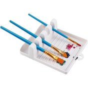 Resim 4 Yuvarlak Renkli Boya Fırçası Tutucu ile Palet - Dayanıklı Plastik, Kalıplara Dayanıklı, Duvara Monte - DIY Su Boyası, Akrilik ve Yağlı Boya için İdeal - Öğrenciler ve Yetişkinler, Okul Malzemeleri ve Sanat Malzemeleri için Mükemmel, Sanat Malzemeleri Düzenleyici | Modern Estetik | Kalıplara Dayanıklı Tutucu, Boya Fırça Tutucu 