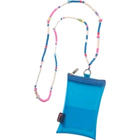 Resim Bakras Fimo Boncuk Askılı Şefffaf Çok Amaçlı Plaj Telefon Çantası 