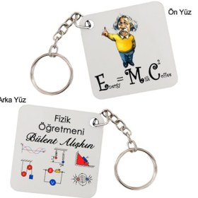 Resim Fizik Öğretmenine Öğretmenler Günü Hediyesi Isimli Anahtarlık 
