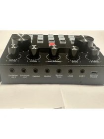 Resim Platoon Canlı Yayın Seti Condenser Microphone Canlı Yayın Ses Kartı 