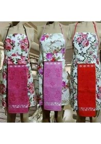 Resim Nivemeshome Bej Kadife Havlulu Mutfak Önlüğü Bej 