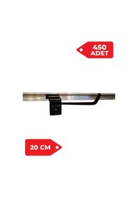 Resim Kanallı Pano Kancası 20 Cm Siyah Raf Askısı Raf Kancası Mağaza Düzenleme 450 Adet 