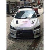 Resim Mitsubishi Lancer 2008-2013 Uyumlu Batman Yarasa Ayna Kapağı Piano Black ABS Plastik 
