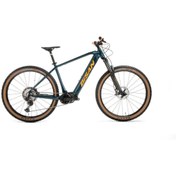 Resim Bisan ENVİOUS XT ELEKTRİKLİ BİSİKLET 45 CM DİSK FREN 27,5 JANT 12 VİTES PETROL YEŞİLİ TURUNCU 